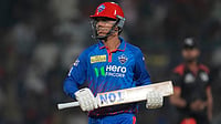 Who Is Sahil Parakh? 18-Year-Old Batter Making IPL 2026 Debut In DC vs RCB | Photo: AP/Manish Swarup : Delhi Capitals' Sahil Parakh leaves the ground after losing his wicket during the Indian Premier League cricket match between Delhi Capitals and Royal Challengers Bengaluru in Delhi, India, Monday, April 27, 2026.