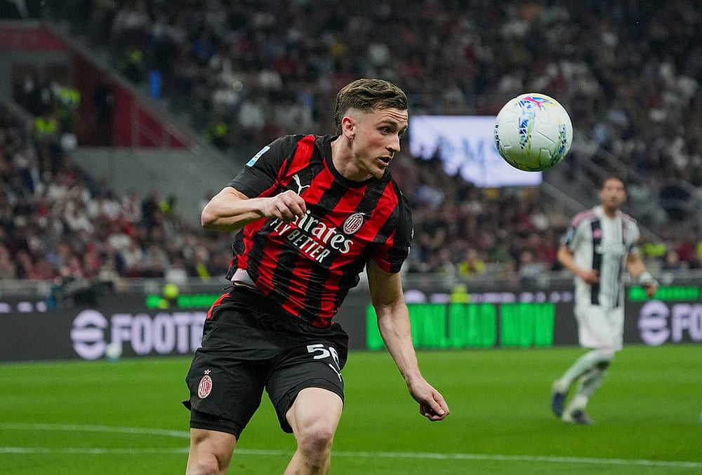 AC Milan vs Juventus Italy Serie A soccer-Alexis Saelemaekers