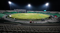 PSL 2026 Playoffs Guide: Preview, Teams, Schedule, Live Streaming – All You Need To Know | Photo: AP/K.M. Chaudary : A view of the Gaddafi Stadium, where opening cricket match of the Pakistan Super League between Lahore Qalandars and Hyderabad Kingsmen, is taking place without spectators, in Lahore, Pakistan, March 26, 2026.