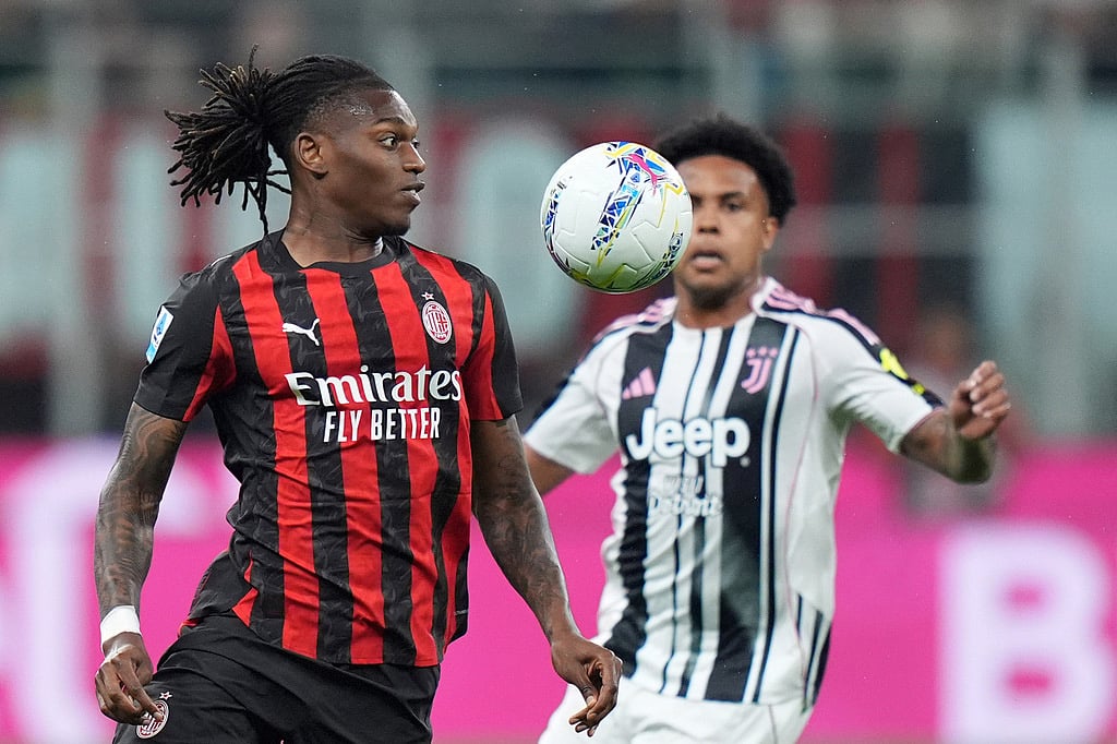 AC Milan vs Juventus Italy Serie A soccer-Rafael Leao