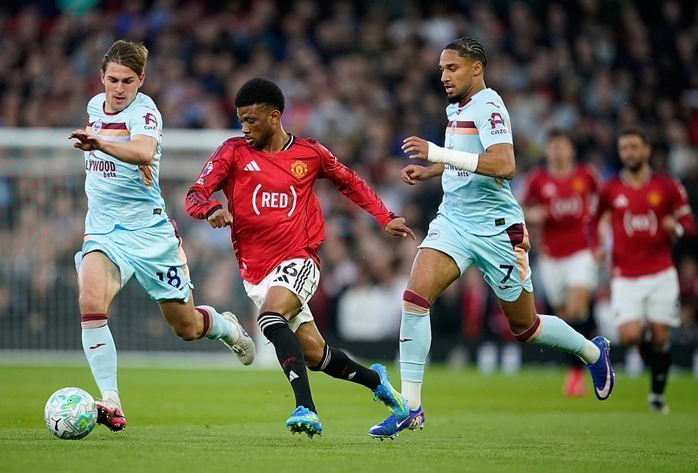 Man United Vs Brentford English Premier League soccer-Amad Diallo