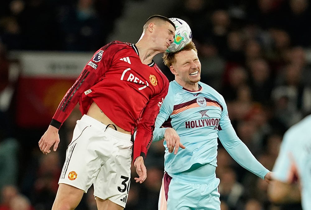 Man United Vs Brentford English Premier League soccer-Benjamin Sesko