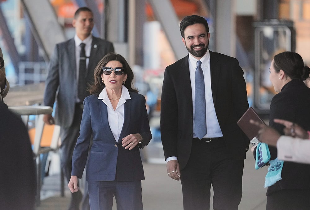 New York Gov. Kathy Hochul and Mayor Zohran Mamdani