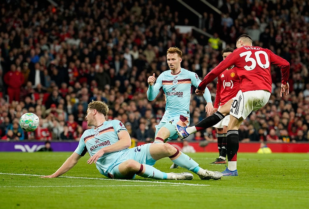 Man United Vs Brentford English Premier League soccer-Benjamin Sesko