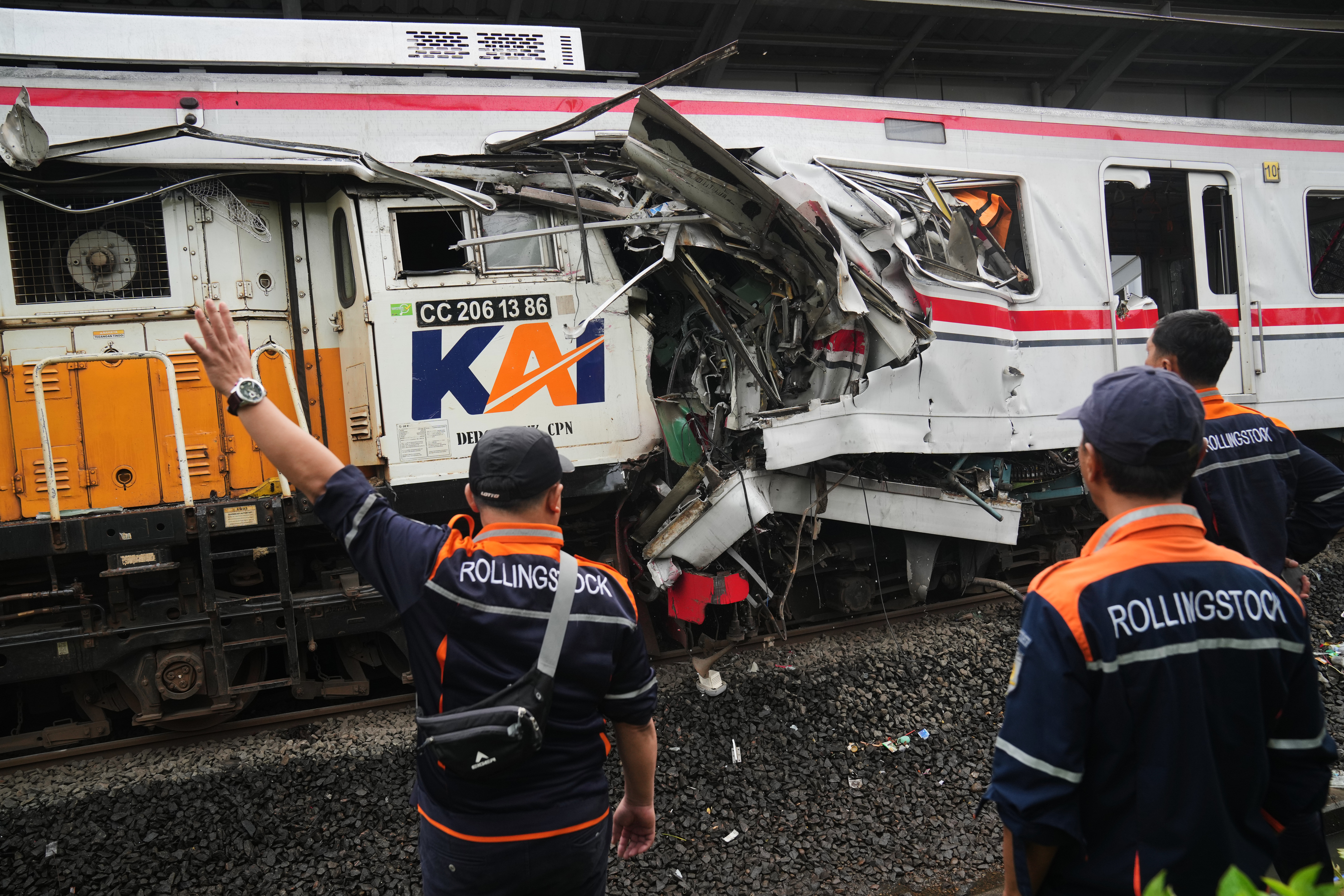 Train Crash Near Jakarta