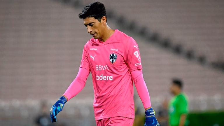 Former Monterrey goalkeeper Esteban Andrada in action against Los Angeles FC during the first half of a Leagues Cup quarter-final. - File/AP