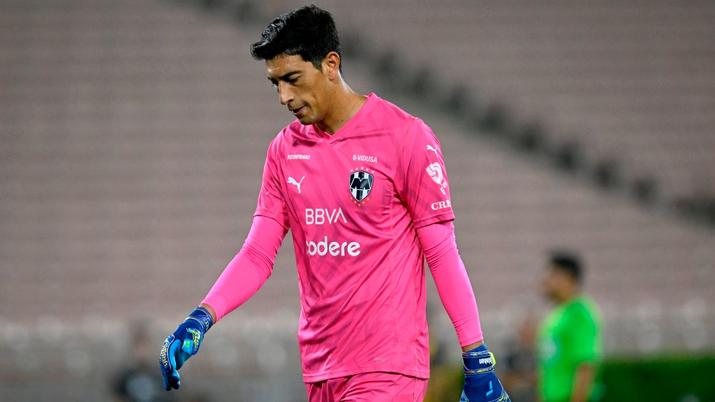 File/AP : Former Monterrey goalkeeper Esteban Andrada in action against Los Angeles FC during the first half of a Leagues Cup quarter-final.