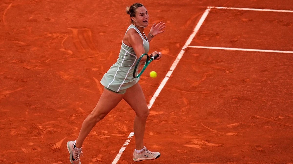 The result ended a 15-match winning streak for Sabalenka. - AP