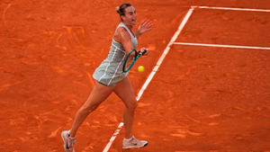 AP : The result ended a 15-match winning streak for Sabalenka.