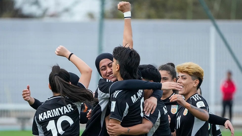 File photo of the Afghanistan women's football team - AP/File