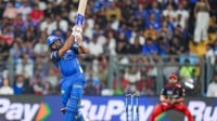 MI Vs SRH LIVE Cricket Score, IPL 2026: Mumbai To Bat First, Rohit Sharma Misses Out | Photo: PTI/Kunal Patil : Mumbai Indians' Rohit Sharma plays a shot during an Indian Premier League (IPL) 2026 T20 cricket match between Mumbai Indians and Royal Challengers Bengaluru, in Mumbai, Maharashtra.