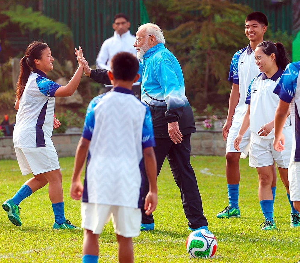 Gangtok football ground PM Modi