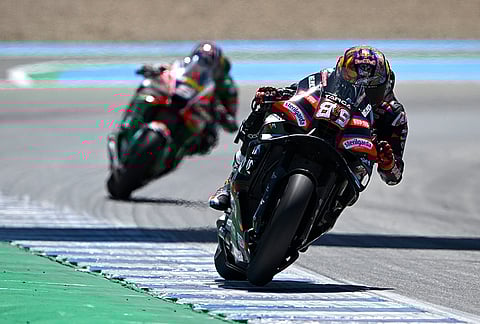 Jorge Martin at MotoGP World Championship Stop 04 on April 26, 2026 in Jerez, Spain