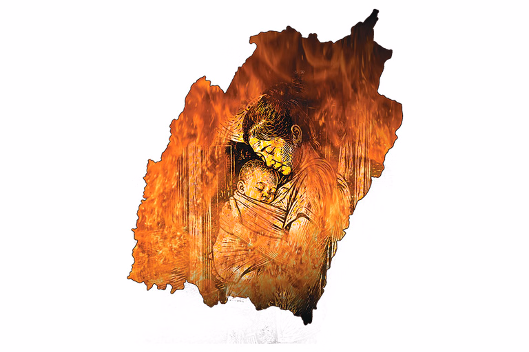 In Manipur, Grief Outlives Every Promise of Peace - Illustration: Vikas Thakur