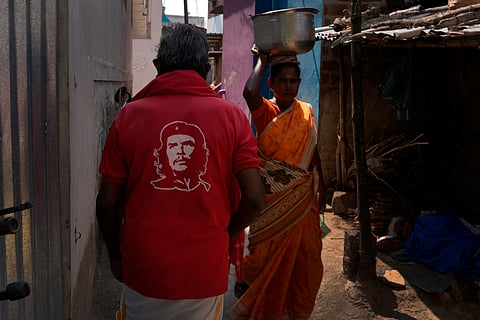 In this remote village, you encounter names like Engels, Stalin and Che Guevara