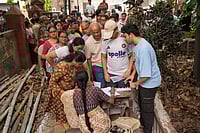 | Photo: Sandipan chatterjee/Outlook : As voters turn out in steady numbers in Kolkata and its suburbs across communities in the second phase of polling, the city remains under the strict watch of central forces. People vote in the hope of solutions to long-standing civic issues, social gaps and unaddressed problems.