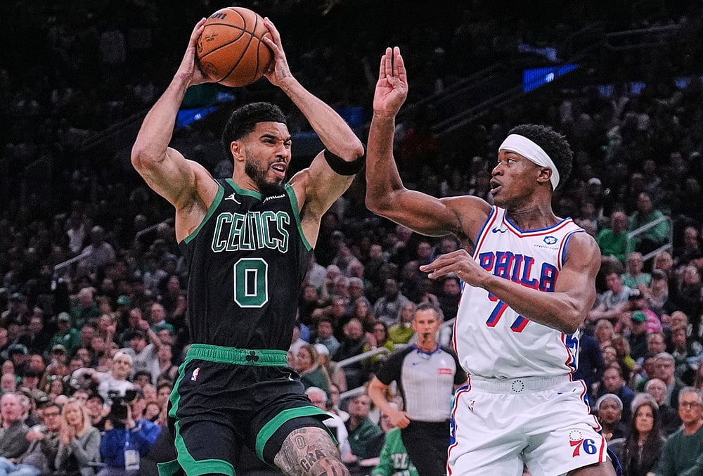 76ers vs Celtics game 5 NBA Basketball playoffs-Jayson Tatum