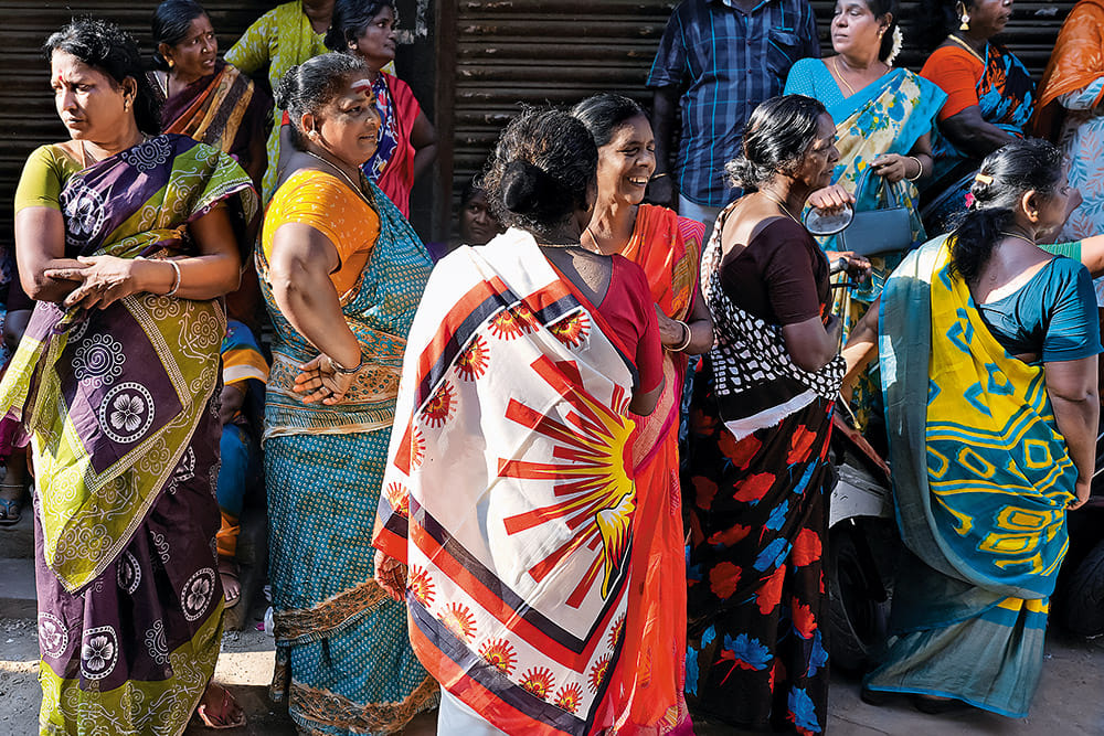 Women Power: Supporters at Udhayanidhi Stalin’s roadshow in Chepauk  - | Photo: Suresh K. Pandey