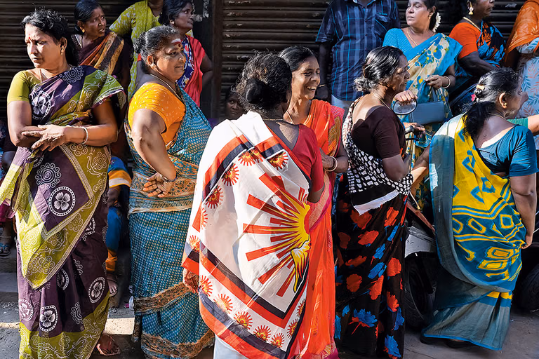 Women Power: Supporters at Udhayanidhi Stalin’s roadshow in Chepauk - | Photo: Suresh K. Pandey