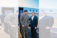 Derided We Fell On Iran | Photo: Imago : Would-be Mediator: Iran’s Foreign Minister Abbas Araghchi (right) welcoming Pakistan’s Army Chief Asim Munir upon his arrival at the airport in Tehran on April 15, 2026