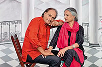 | Photo Courtesy: Aradhana Seth : Raghu Rai with Gurmeet Sangha Rai