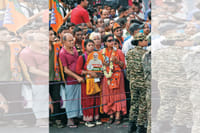 | Photo: Sandipan Chatterjee : Spreading its Footprints: A glimpse of Prime Minister Narendra Modi’s roadshow in central Kolkata