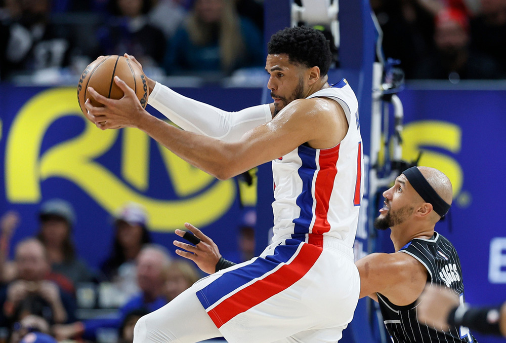 Detroit Pistons vs Orlando Magic NBA basketball playoffs game 5 pics-Tobias Harris