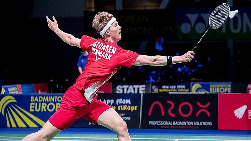 Denmark’s Anders Antonsen in action. -  Photo: File