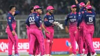 | Photo: AP/Bikas Das : Rajasthan Royals' Dhruv Jurel, center, celebrates with teammates after stumping Kolkata Knight Riders' Cameron Green out during the Indian Premier League cricket match between Kolkata Knight Riders and Rajasthan Royals in Kolkata, India.