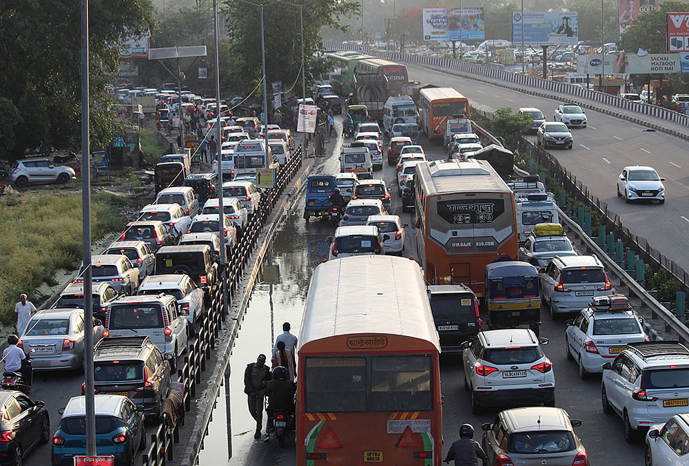 Traffic jam in Haridwar