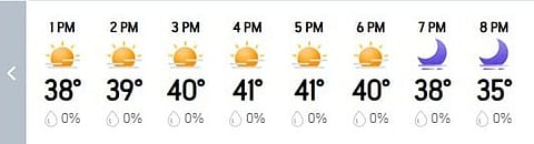 Jaipur hourly weather