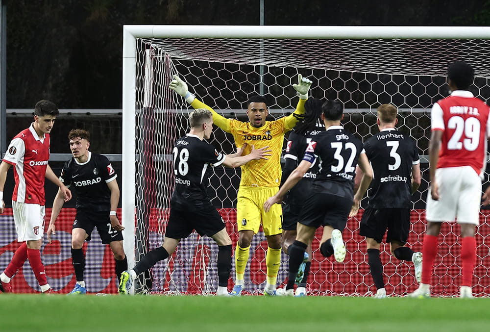 Braga Vs Freiburg Europa League Semi-Final-Noah Atubolu
