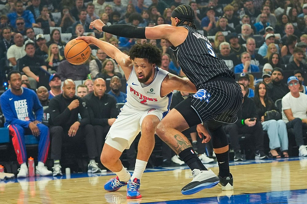 NBA Basketball Game: Orlando Magic vs Detroit Pistons