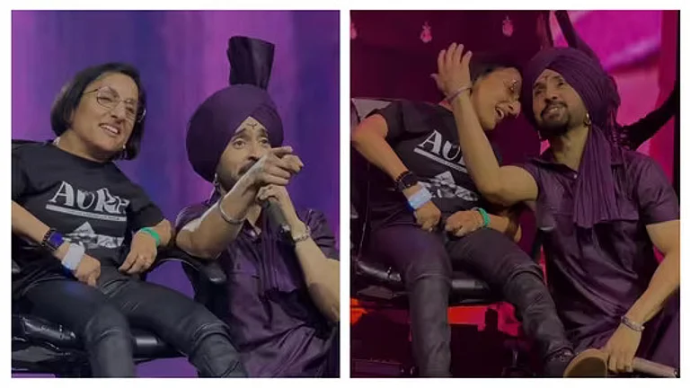 A moment from Diljit's Calgary show - X