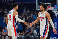 Orlando Magic 79-93 Detroit Pistons, NBA 2026 Playoffs: Cunningham's 32 Points Steers Side To Victory | Photo: AP/John Raoux : Detroit Pistons forward Tobias Harris (12) and guard Cade Cunningham (2) shake hands after defeating the Orlando Magic in Game 6 of a first-round NBA basketball playoffs series, in Orlando, Fla.