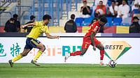 | Photo: X/AlQadsiahEN : Al Qadsiah and Al-Nassr players in action during their Saudi Pro League match on May 3, 2026.