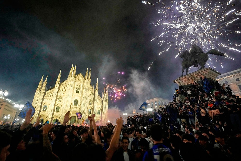 Serie A Soccer Match: Inter Milan vs Parma