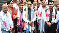 Source: IMAGO / ANI News : Bharatiya Janata Party (BJP) candidate for the Guwahati Central Vijay Kumar Gupta during an election campaign for the Assam Legislative Assembly election, in Guwahati 