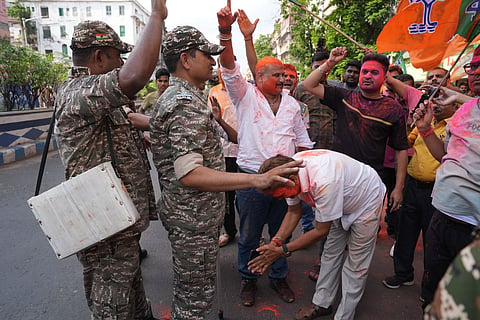 BJP supporters are offering salutations to the central forces, saying they did a very good job in this election.