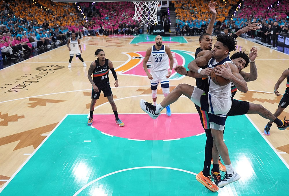 Spurs Vs Timberwolves 2026 NBA basketball playoffs-Terrence Shannon Jr