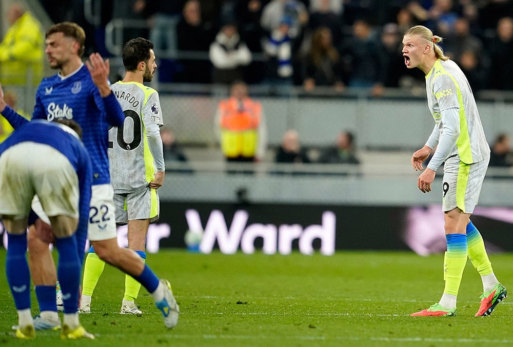 Everton vs Manchester City Premier league soccer-Erling Haaland