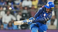MI Vs LSG, IPL Player Of The Match: Who Won POTM Award Yesterday In Indian Premier League 2026 Match 47 (AP Photo/Rafiq Maqbool) : Mumbai Indians' Ryan Rickelton hits a six during the Indian Premier League cricket match between Mumbai Indians and Lucknow Super Giants in Mumbai, India, Monday, May 4, 2026.