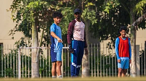 | Photo: AIFF : India U-17 head coach Bibiano Fernandes with the players ahead of the AFC U-17 Asian Cup 2026 campaign.