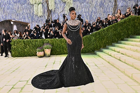 Venus Williams arrives at The Metropolitan Museum of Art's Costume Institute benefit gala celebrating the opening of the "Costume Art" exhibition on Monday, May 4, 2026, in New York.