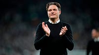 File/AP : Edin Terzic applauds supporters after the Champions League final between Borussia Dortmund and Real Madrid at Wembley stadium in London.
