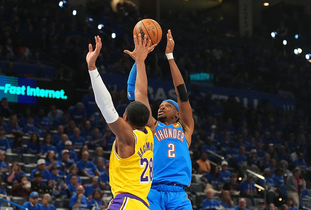 Lakers vs Thunder NBA basketball playoffs-Shai Gilgeous-Alexander