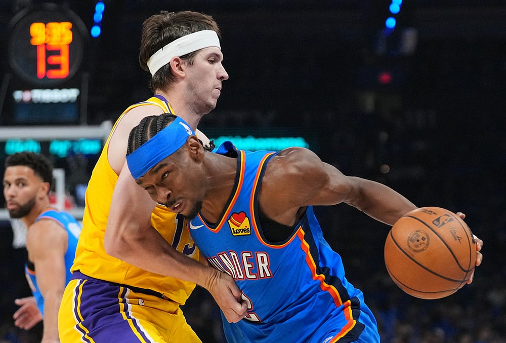 Lakers vs Thunder NBA basketball playoffs-Shai Gilgeous-Alexander