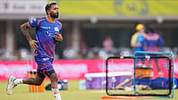 | Photo: PTI/R Senthilkumar : Mumbai Indians' Hardik Pandya is set to play against RCB in Raipur.