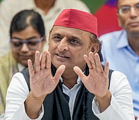 PTI : Samajwadi Party president Akhilesh Yadav addresses a press conference at the party office, in Lucknow, Uttar Pradesh.