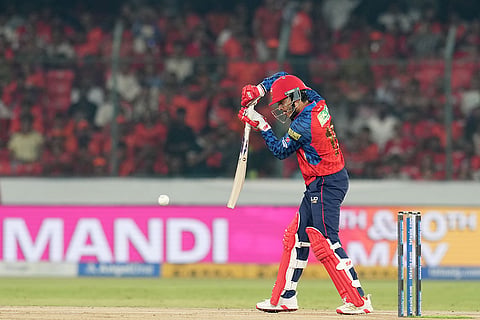 Punjab Kings' Priyansh Arya plays a shot during an Indian Premier League (IPL) 2026 T20 cricket match between Sunrisers Hyderabad and Punjab Kings, in Hyderabad, Telangana.